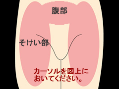鼠径部リンパ(そけい部)マッサージイメージ